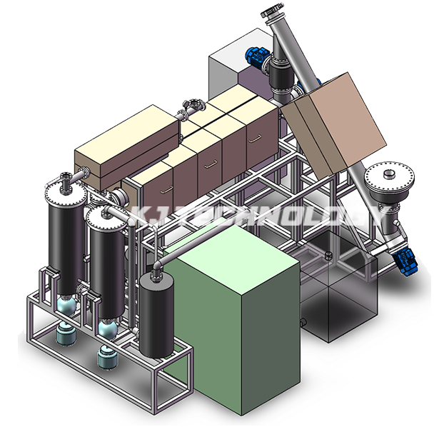 Biomass pyrolysis unit